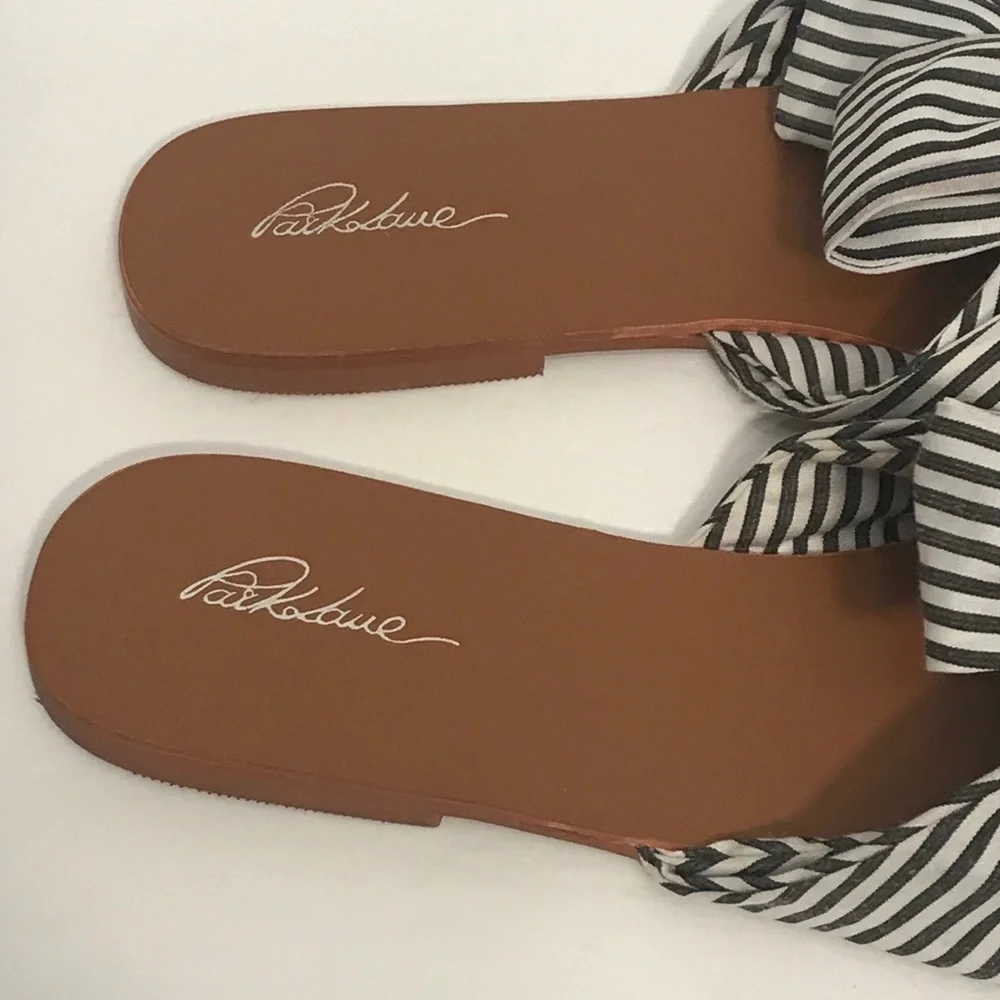 Park lane Bow Flat Sandals - Picture 6 of 12